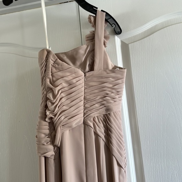 Floral Detailed One‎ Shoulder Chiffon Dress Size 0 - Picture 7 of 12